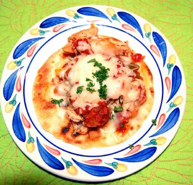 Chicken Leftover Tostada