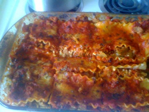 Sheri's 6pt turkey lasagne