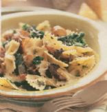 Farfalle with Mushrooms & Spinach