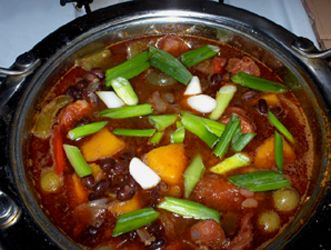 latin style black beans soup