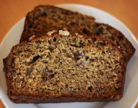 No Sugar Added Banana Flax Bread