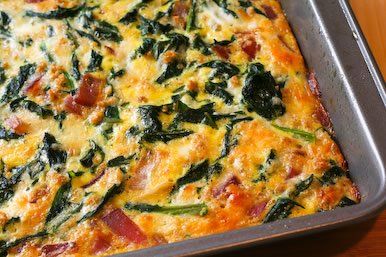 Kale & Onion Egg Bake