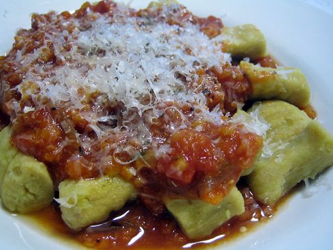 Image of Sweet Potato Gnocchi W/ Lentil Tomato Sauce, Spark Recipes